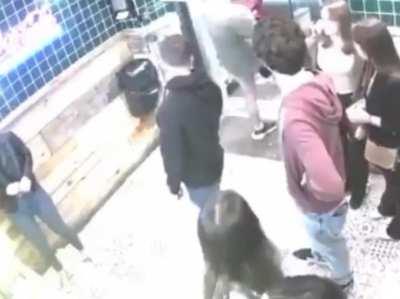 These guys trying to steal the girl's cellphone