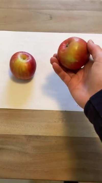 One apple is a drawing.