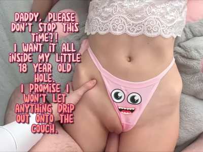 I won't leave a mess, daddy!