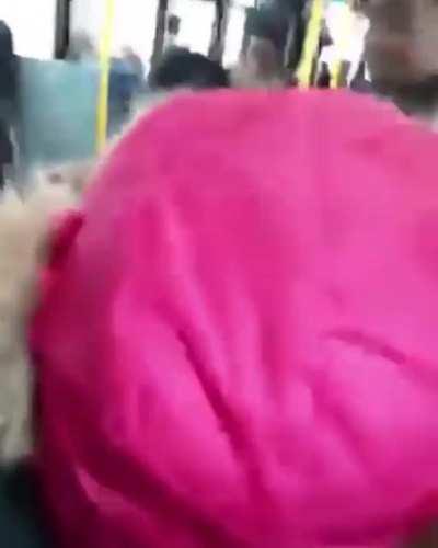 woman throws her baby at random stranger so she can fight