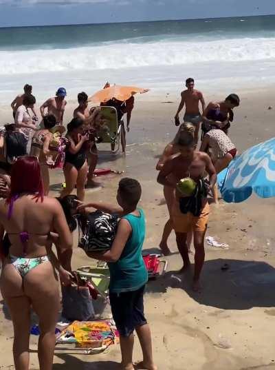Sneaker Wave in Rio de Janeiro.