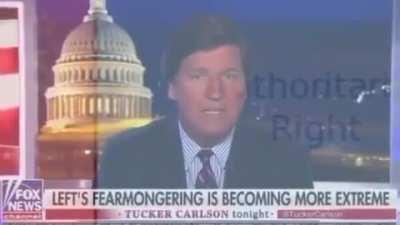 Wait Tucker Carlson is auth left😳