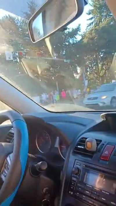 Antivax protest on my way home from work. Idiots.