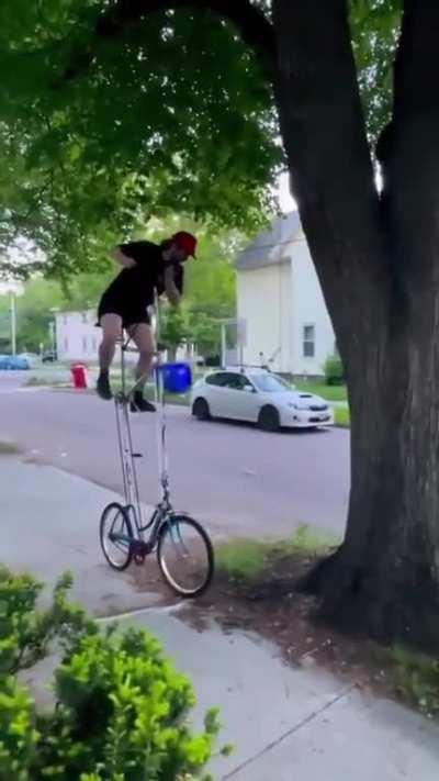 there's a reason bikes aren't that tall