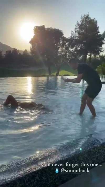 Addison Rae - Crawling in Swimming Pool