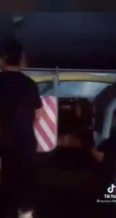 Roller blading behind a semi (sorry for poor quality)