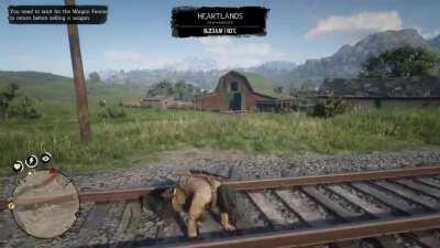 Yes, that's how horse wagons work, Rockstar.