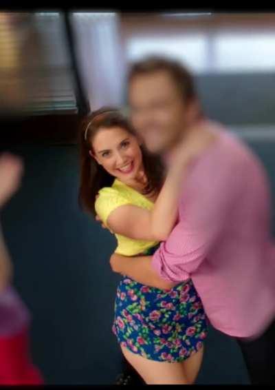 Annie doing a twirl thing (pretty cute)