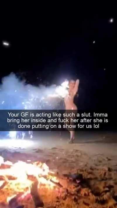 your gf loves two things--- attention and cum