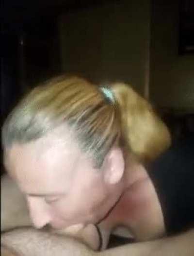 Wife Taking Cock All The Way In Her Mouth