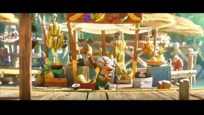 Arrival to Kong City with Brian Tyler's original soundtrack edited in