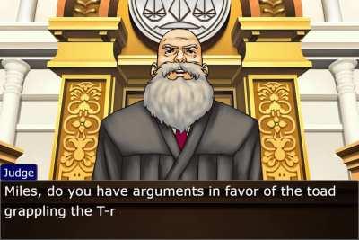 Phoenix Wright: Rules Attorney — Giant Toad
