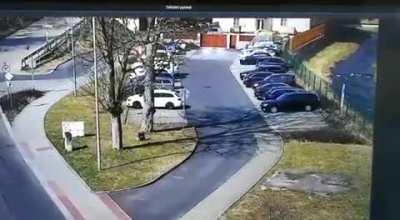 Took her Mercedes out for a swim