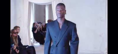 Camavinga walked the runway for Balenciaga, becoming the first footballer ever to do so.