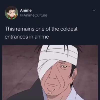 In the top 10 coldest entrances in anime? In Naruto? In both? Or neither?