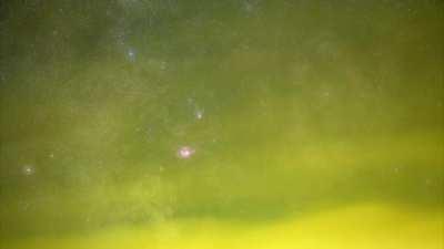 Milkyway core : Lagoon, Trifid and stars cloud