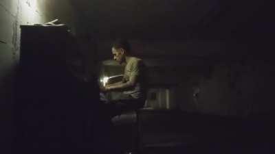 Decided to revisit the creepy bunker piano. It keeps calling to me. Not sure if haunted. This is an original piece written by me, so no fancy stuff.