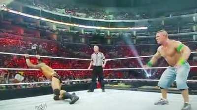 John Cena with possibly the worst wake up taunt ever.