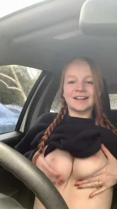 I get wet when there’s risk of getting caught! [GIF]