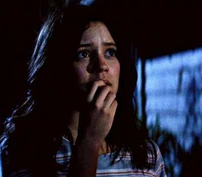 She’s so cute when she’s acting scared