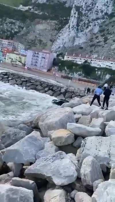 Taking the car out for a swim