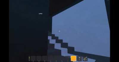 me and u/coffeeaAddict made a hockey stadium with an automatic puck return system and a score counter that goes up to 255