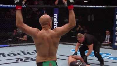 Folded with a body shot and KO’d with a headshot in the same fight