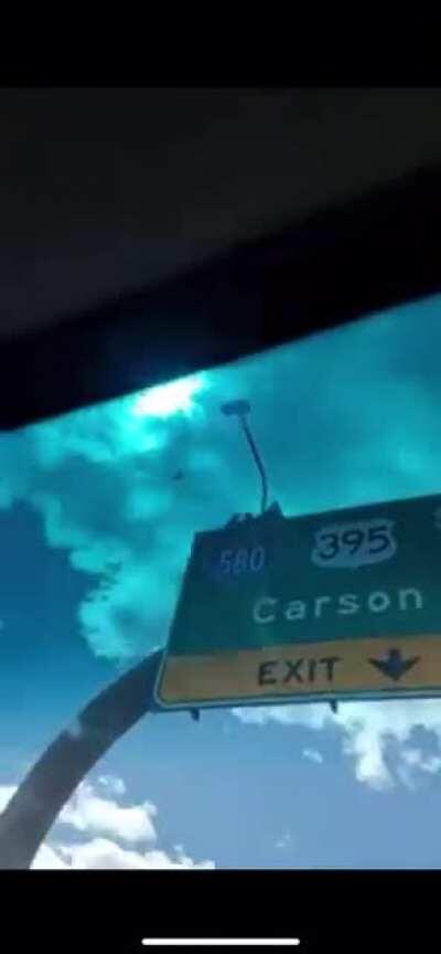 Just a bouncy house flying around Reno, nbd...