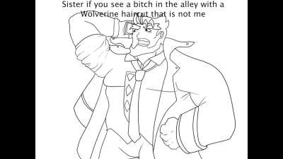 Not me making another version of this gag. Also ignore how crappy and inconsistent the art is.