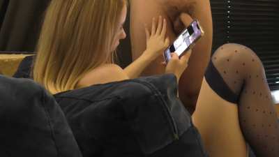 She just wants to play and pass her time like this and I have to serve her naked with my silence and behaving