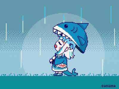 Cute shark has weather powers