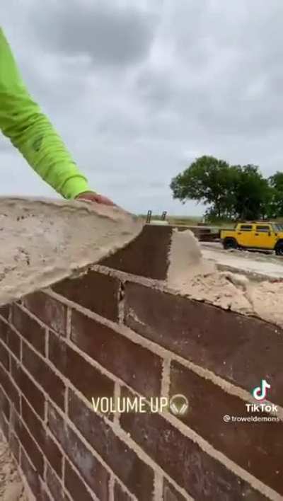 An amazing brick job: the way the string line and bricks match so perfectly just hits the spot