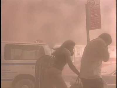 Running from the collapse of the South Tower - 9/11/2001