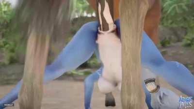 [Star Fox - Nintendo] Krystal goes for a ride (Azure Tales) - Complete video in the comments