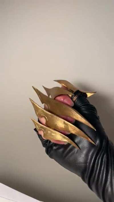 I hand-forged her metal claws!!