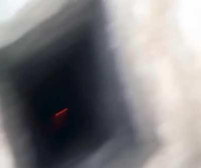 Throwing a molotov in an abondoned mineshaft