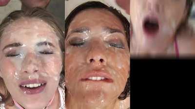 Sluts love their white makeup 🤍