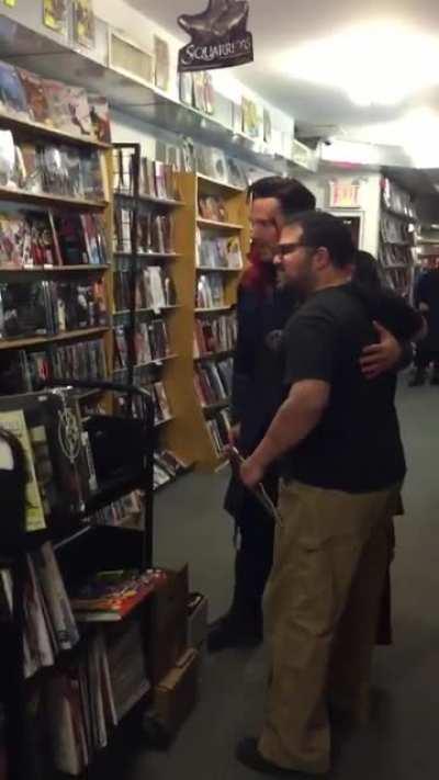 That time Benedict Cumberbatch visited a comic book store dress as Doctor Strange