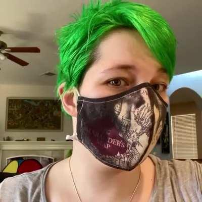 I made myself a Marauder’s Map mask