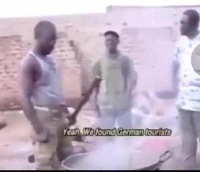 Ugandan Civilians after the collapse of Mittleafrica, Circa 1938.