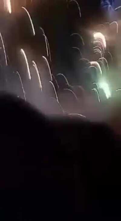 the whole lobby when Valk comes out