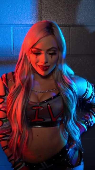 Liv in her Chucky inspired attire