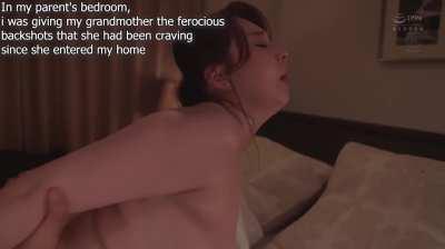 Family reunion with grandmother