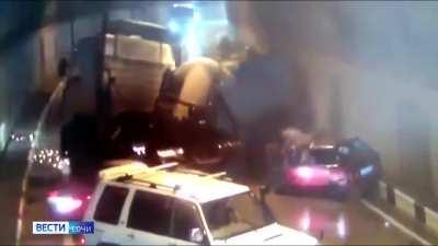 Accident in the tunnel of Sochi