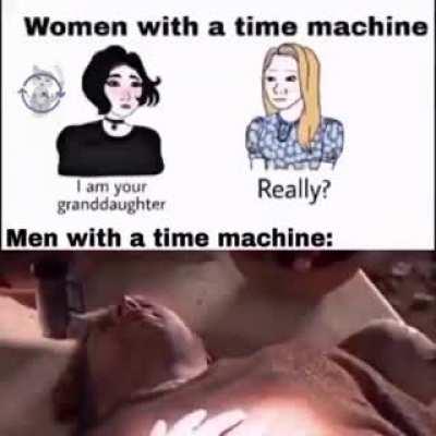 Men with a time machine:
