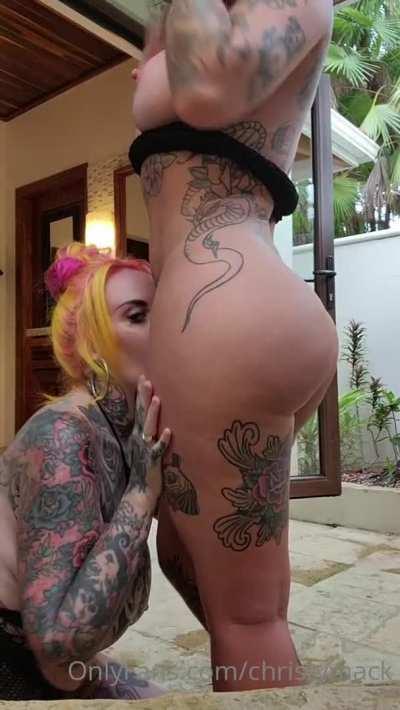 Christy Mack Lesbian Tits Sucking Video