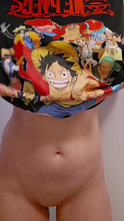 Nerdy MILF with and without Shirt