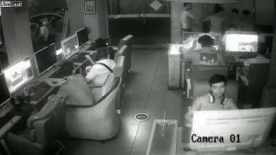 The safest internet cafe in China