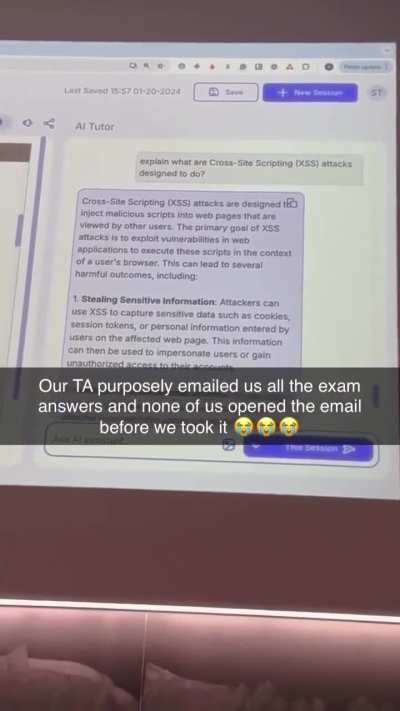 When the Whole Class Disappoints the Professor