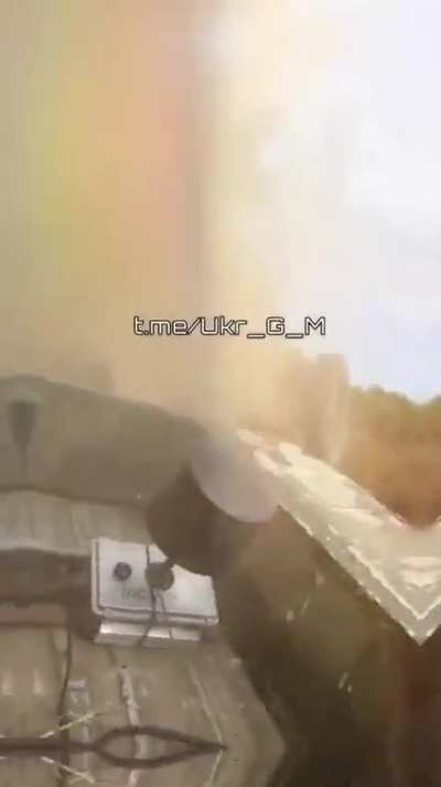 UA POV: Ukrainian have flipped the ZU-23-2 anti-aircraft gun while driving